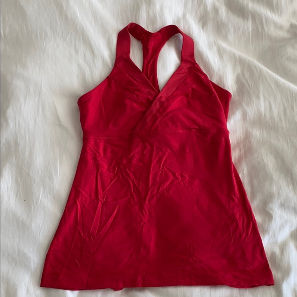 Lululemon Cherry Red Racerback Top